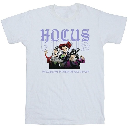 Vêtements Fille T-shirts manches longues Disney Hocus Pocus Hallows Eve Blanc