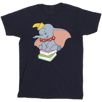 Vêtements Fille T-shirts manches longues Disney Dumbo Sitting On Books Bleu