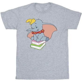 Vêtements Fille T-shirts manches longues Disney Dumbo Sitting On Books Gris