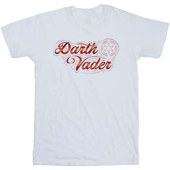 Vêtements Homme T-shirts manches longues Disney Obi-Wan Kenobi Darth Vader Ribbon Font Blanc