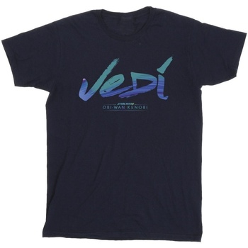 Vêtements Homme T-shirts manches longues Disney Obi-Wan Kenobi Jedi Painted Font Bleu
