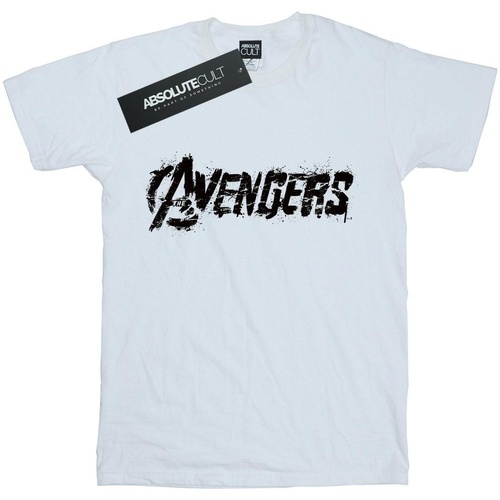 Vêtements Fille box logo-print sweatshirt Toni neutri Avengers BI2217 Blanc
