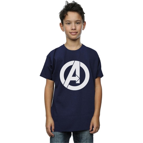 Vêtements Garçon T-shirts manches courtes Marvel Avengers Simple Logo Bleu
