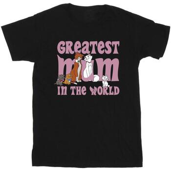 Vêtements Garçon T-shirts manches courtes Disney The Aristocats Greatest Mum Noir