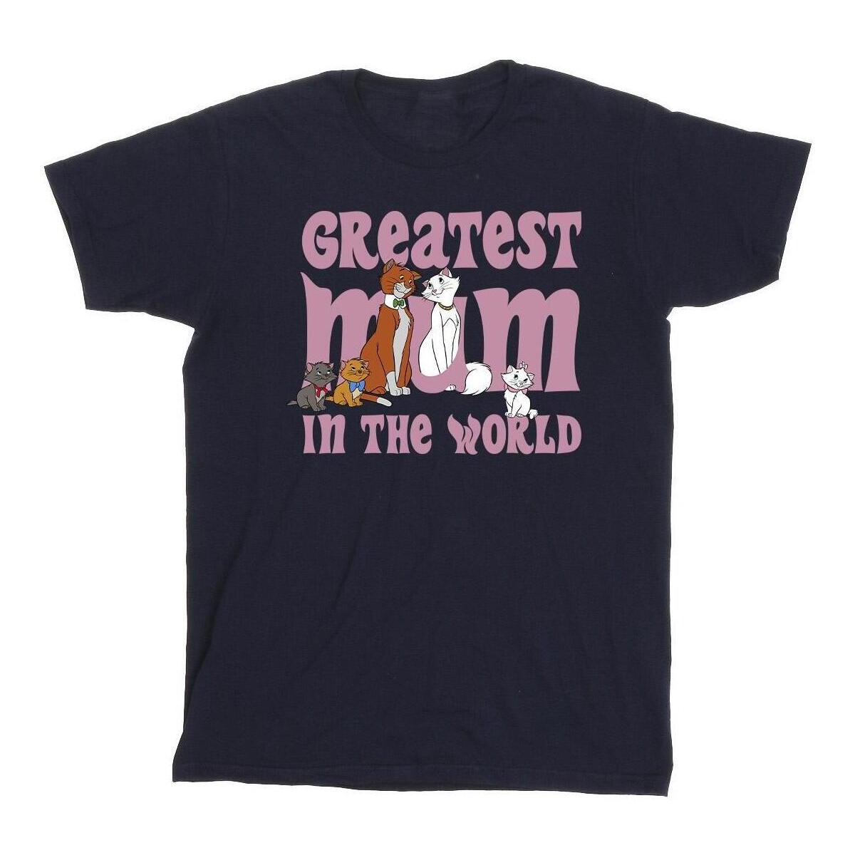 Vêtements Garçon T-shirts manches courtes Disney The Aristocats Greatest Mum Bleu