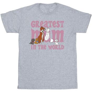 Vêtements Garçon T-shirts manches courtes Disney The Aristocats Greatest Mum Gris