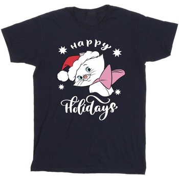 Vêtements Garçon T-shirts manches courtes Disney The Aristocats Happy Holidays Bleu