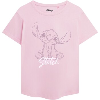 Vêtements Femme T-shirts manches longues Lilo & Stitch TV2612 Rouge