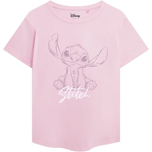 Vêtements Femme T-shirts manches longues Lilo & Stitch TV2612 Rouge