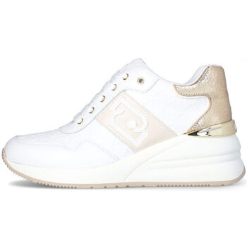 Chaussures Femme Baskets mode Liu Jo Sneakers en cuir avec semelle compensée Blanc