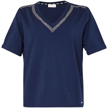 Vêtements Femme Utilisez au minimum 1 lettre majuscule Liu Jo T-shirt avec clous Bleu