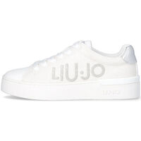 Chaussures Femme Baskets mode Liu Jo Sneakers glitter avec maxi logo Blanc