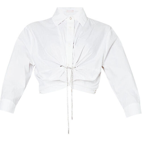 Vêtements Femme Chemises / Chemisiers Liu Jo Chemise avec nœud Blanc