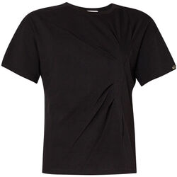 Vêtements Femme La mode responsable Liu Jo T-shirt avec fronces asymétriques Noir