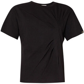 Vêtements Femme T-shirts Lace-up & Polos Liu Jo T-shirt avec fronces asymétriques Noir