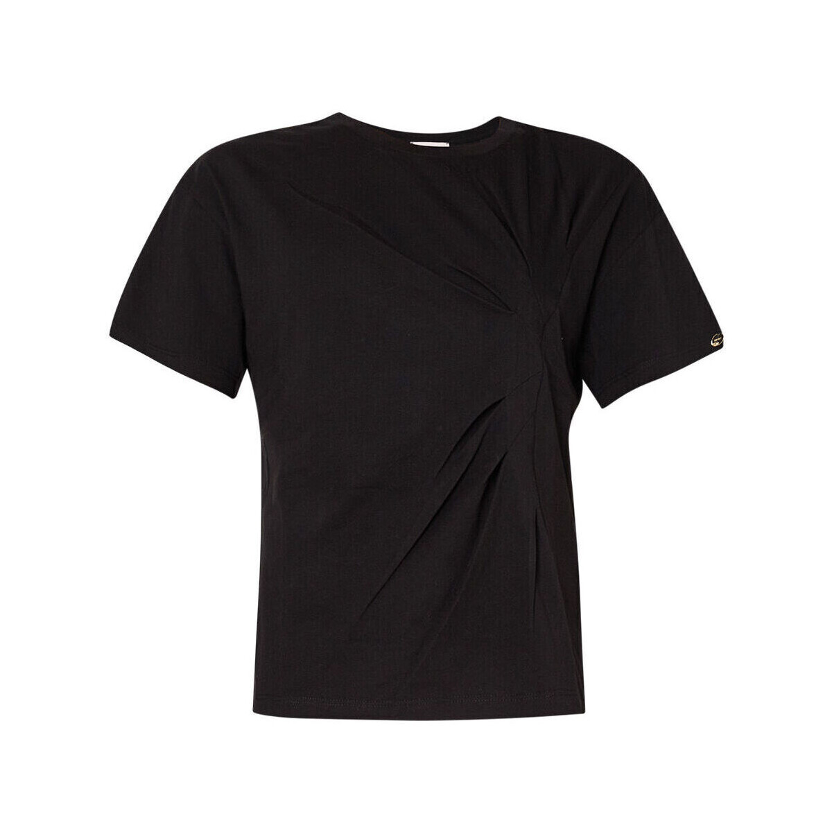 Vêtements Femme T-shirts & Polos Liu Jo T-shirt avec fronces asymétriques Noir
