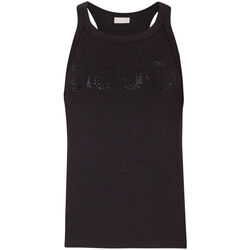 Vêtements Femme Tops / Blouses Liu Jo Top avec logo et strass Noir