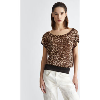 Vêtements Femme Pulls Liu Jo Pull en Lurex® avec imprimé léopard Multicolore