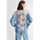 Vêtements Femme Blousons Liu Jo Blouson en toile denim et dentelle Bleu