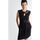 Vêtements Femme Robes Liu Jo Robe en coton molletonné avec chaîne Noir