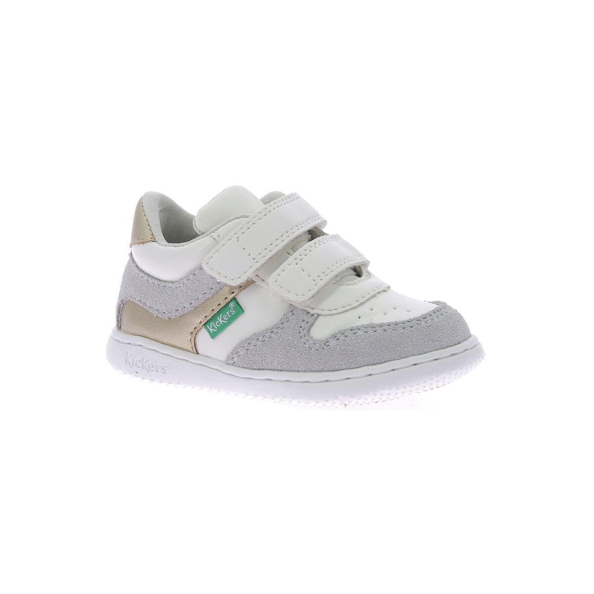 Chaussures Fille Baskets basses Kickers Kickmotion Blanc