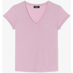 Vêtements Femme T-shirts & Polos Le Temps des Cerises T-shirt smallvtrame rose Rose