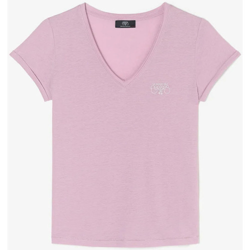 Vêtements Femme T-shirts & Polos Sweat Goal Gris Clairises T-shirt smallvtrame rose Rose
