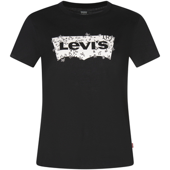 Vêtements Homme Polo Ralph Laure Levi's T-shirt coton col rond Noir
