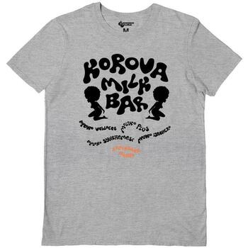 Vêtements T-shirts manches longues Clockwork Orange Korova Milk Bar Gris