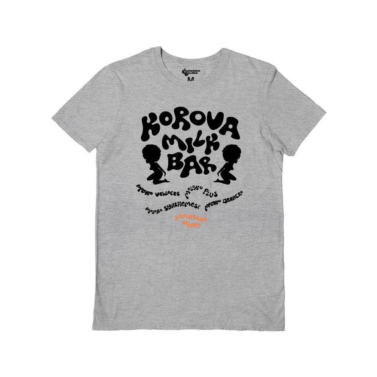 Vêtements T-shirts manches longues Clockwork Orange Korova Milk Bar Gris