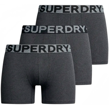Sous-vêtements Homme Boxers Superdry pack x3 stretch Gris