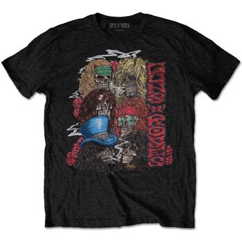 Vêtements T-shirts manches longues Guns N Roses  Noir