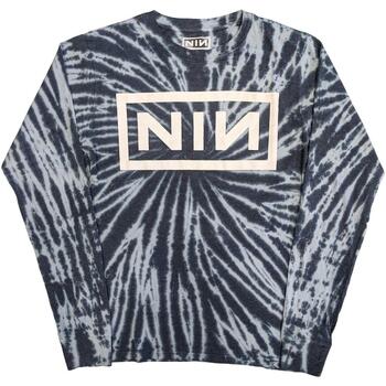 Vêtements T-shirts manches longues Nine Inch Nails RO4307 Bleu