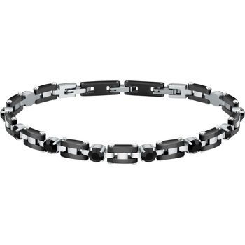 bijoux morellato  bracelet en acier et cristal 