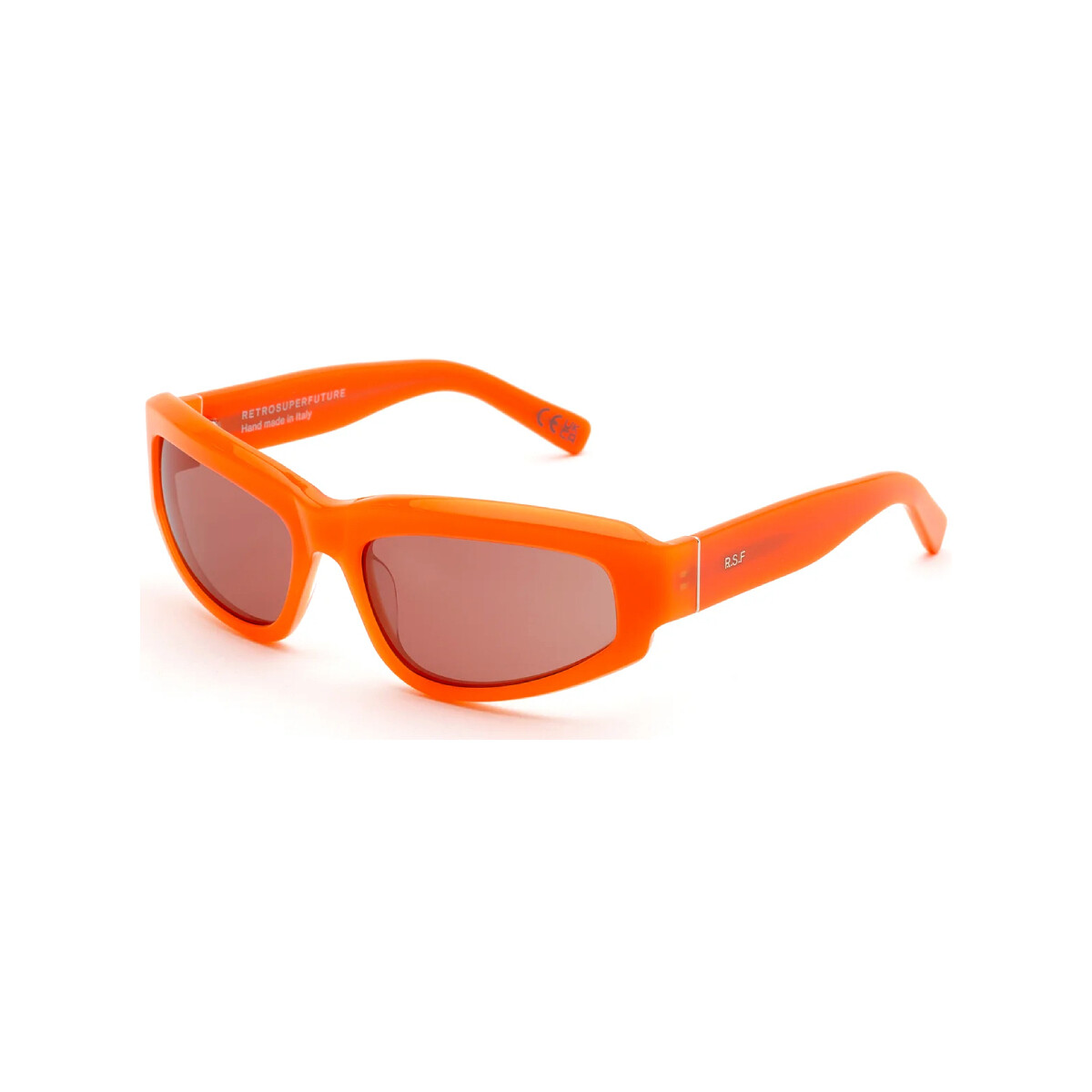 Montres & Bijoux Lunettes de soleil Retrosuperfuture MXC Motore Lunettes de soleil, Orange/Marro Autres