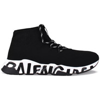 Chaussures Homme Baskets mode Balenciaga Sneakers Speed Lace Up Graffiti Noir