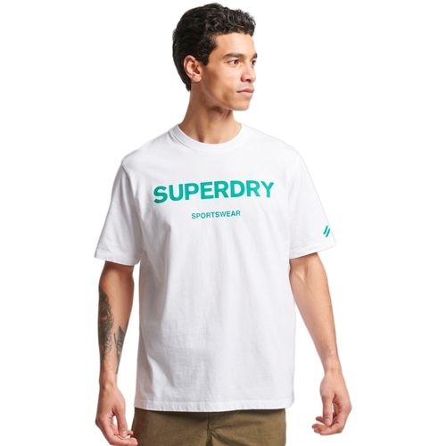 Vêtements Homme T-shirts manches courtes Superdry Code Core Blanc