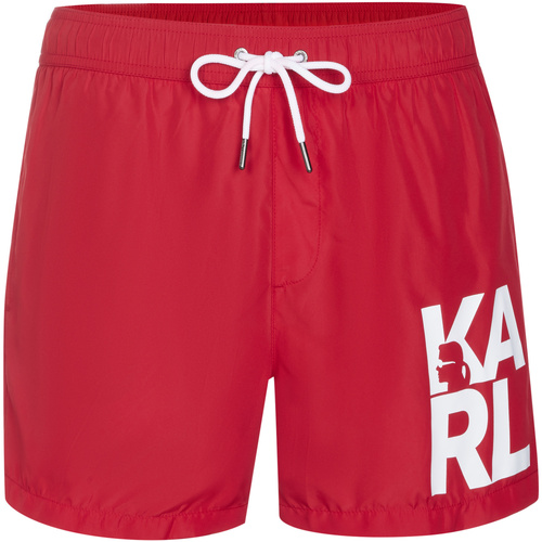 Vêtements Homme Maillots / Shorts midi de bain Karl Lagerfeld Maillot de bain Rouge
