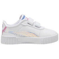 Chaussures Fille Baskets mode Puma CHAUSSURES BLANCHES CARINA 2 -  WHITE-BLUE SKIES - 26,5 Bleu