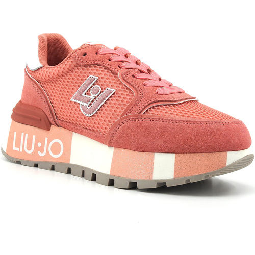 Chaussures Femme Bottes Liu Jo Amazing 25 Sneaker Donna Strawberry Rosso BA4005PX303 Rouge