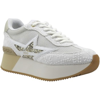 Chaussures Femme Bottes Liu Jo Dreamy 03 Sneaker Donna White Gold BA4083TX404 Blanc