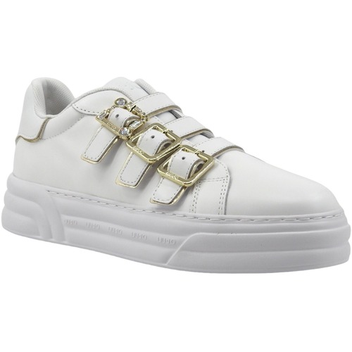 Chaussures Femme Bottes Liu Jo Cleo 30 Sneaker Donna White Gold BA4019PX179 Blanc