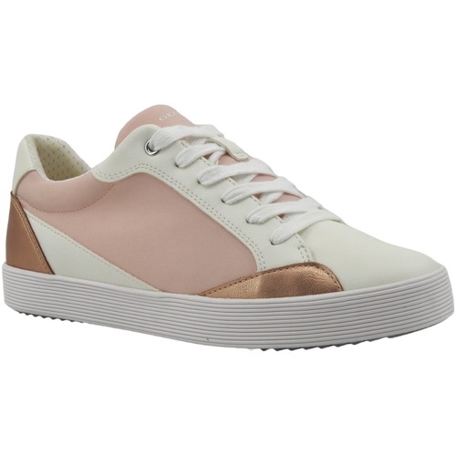 Chaussures Femme Multisport Geox Blomiee Sneaker Donna Rose Optic White D456HE0FU54C8105 Rose