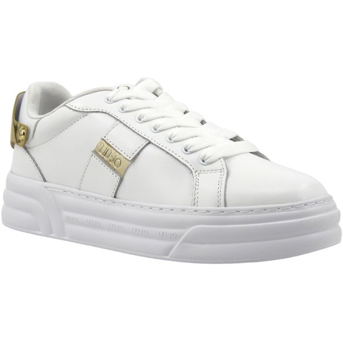 Chaussures Femme Multisport Liu Jo Cleo 29 Sneaker Donna White Gold BA4017PX179 Blanc