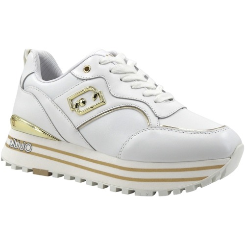Chaussures Femme Bottes Liu Jo Maxi Wonser 73 Sneaker Donna White BA4059P0102 Blanc