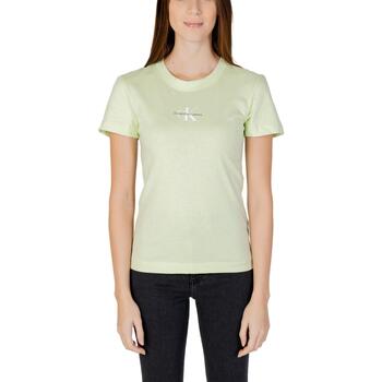 Vêtements Femme T-shirts manches courtes Calvin Klein Jeans J20J222564 Vert