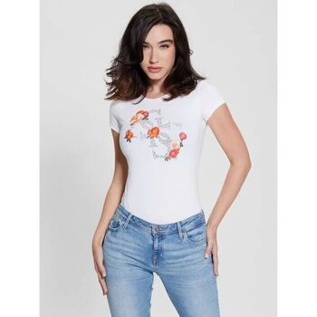 Vêtements Femme T-shirts & Polos Guess W4RI08 KA0Q1-G011 Blanc