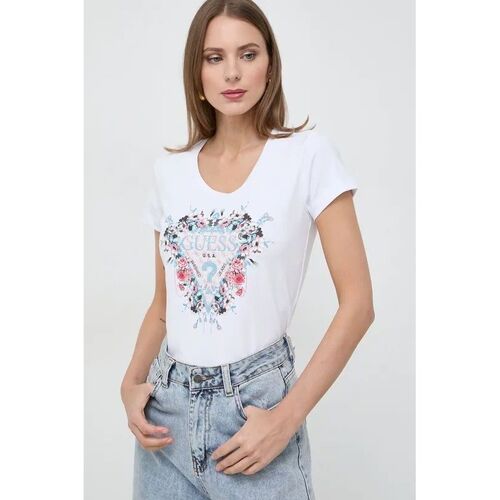 Vêtements Femme T-shirts & Polos Guess W4RI38 J1314-G011 Blanc