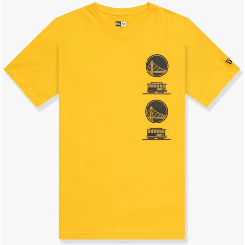 Vêtements Short Mesh Noir Rd New-Era T-Shirt NBA Golden State Warri Multicolore