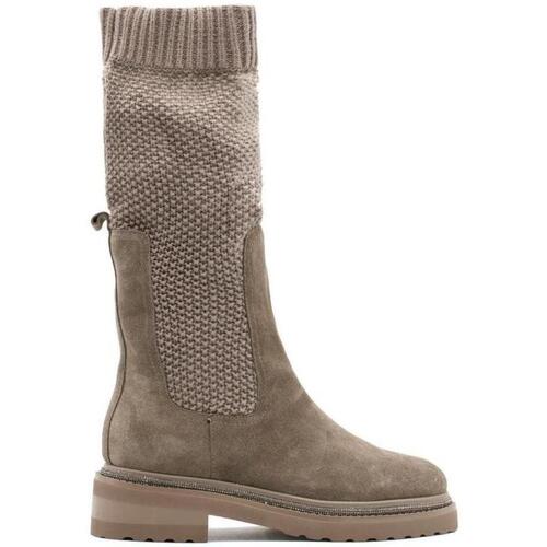 Chaussures Femme Bottes Continuer mes achats I23641 Gris